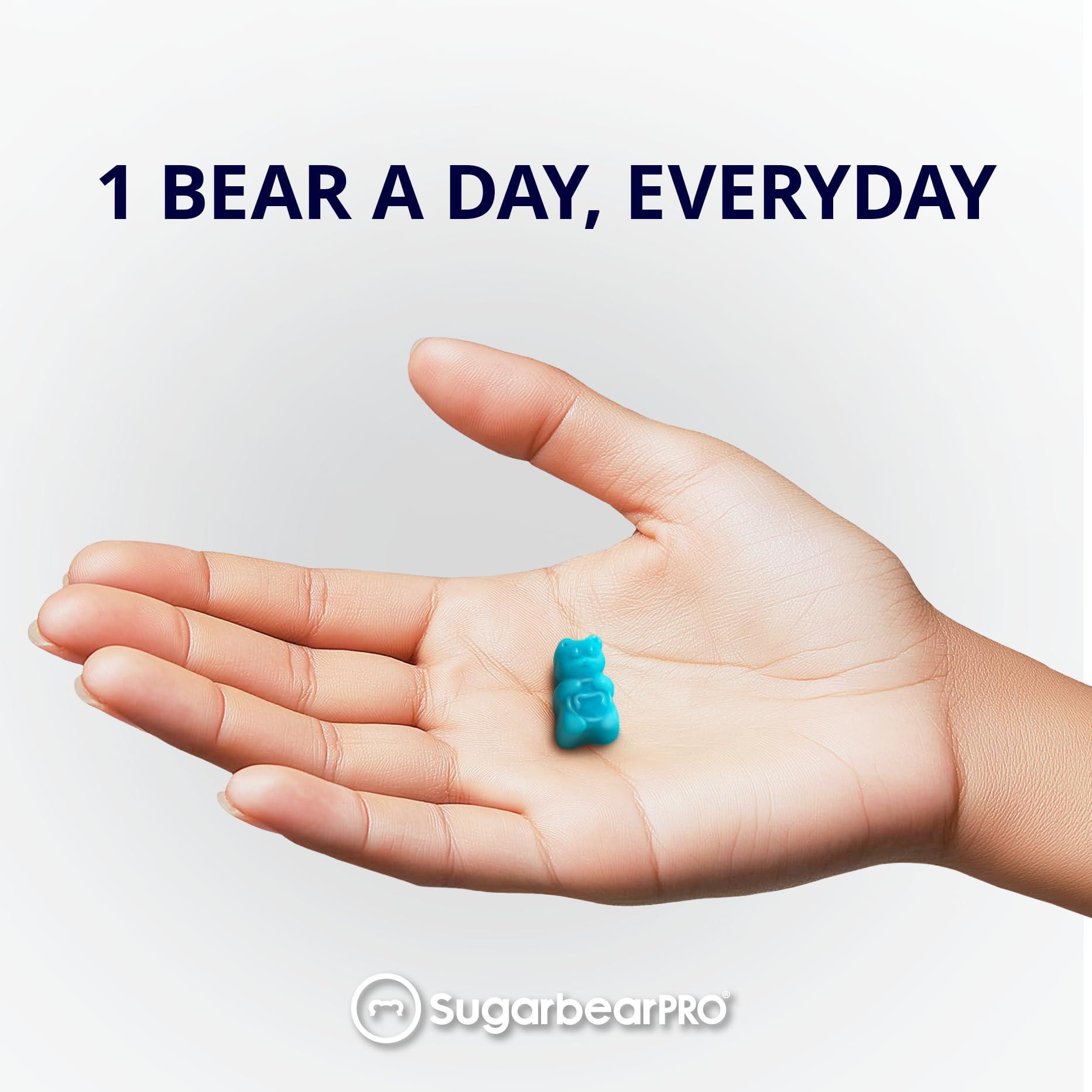 SugarBearHair Sugarbear Hair Vitamin Gummy 2 Month Supply Extra Strength Biotin 6000mcg, Growth for Men & Women, Vegan Vitamin B12, MSM, Inositol, Omega 3, Elderberry, Certified Kosher, Halal, Cruelty-Free