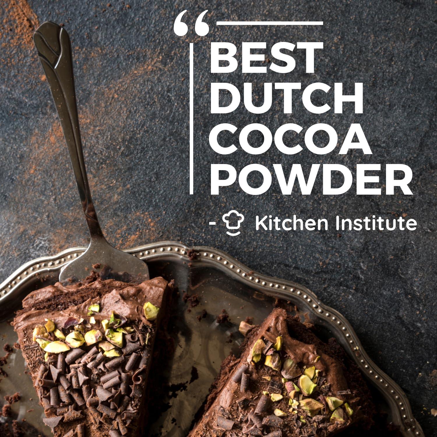 MODERN MOUNTAIN Cocoa Powder (1 lb) Dutch Processed Cocoa Powder, Unsweetened, Extra Rich Cocoa Flavor, 22-24% Fat, Premium Culinary Grade, Non-GMO, Perfect Cocoa for Baking and Cooking