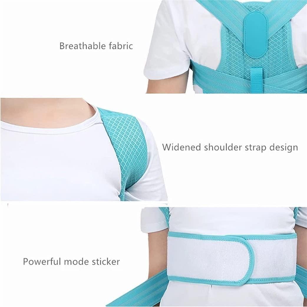 SJHY Posture Corrector Adjustable Kids Back Brace Children Upper Back Support Belt Orthopedic Corset Spine Lumbar Brace, Prevent Humpback Back Posture (Color : Pink, Size : Medium)