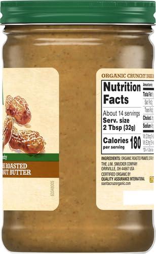 Santa Cruz ORGANIC Santa Cruz Organics Crunchy Dark Roasted Peanut Butter, 16 Ounce