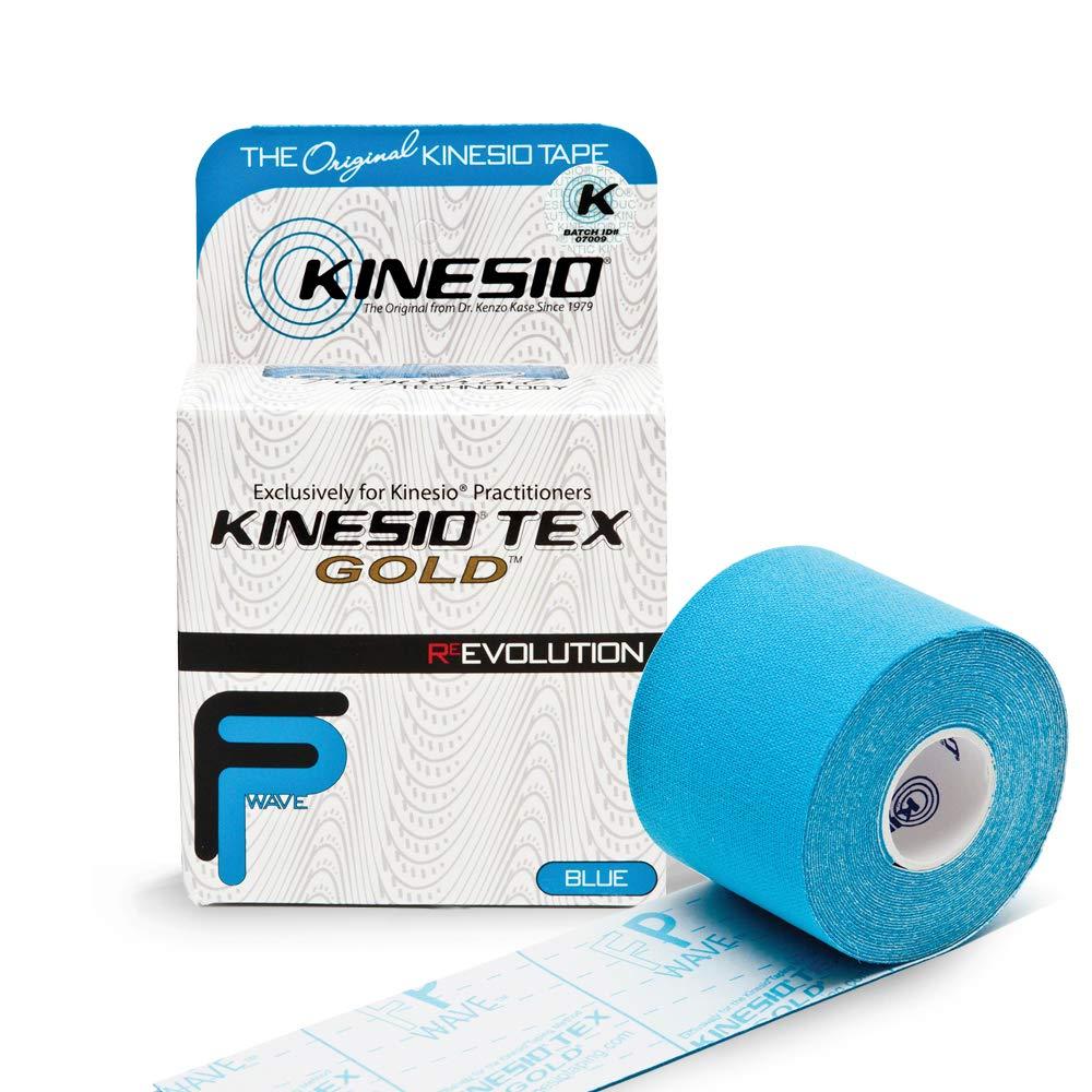 Kinesio Kinesio Taping - Elastic Therapeutic Athletic Tape Tex Gold FP - Blue – 2 in. x 13 ft