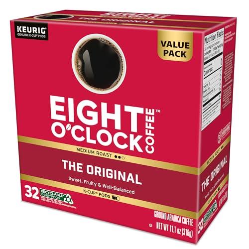 Eight O'Clock Coffee Eight O'Clock Coffee The Original, Keurig Single Serve K-Cup Pods, Medium Roast, 32 Count