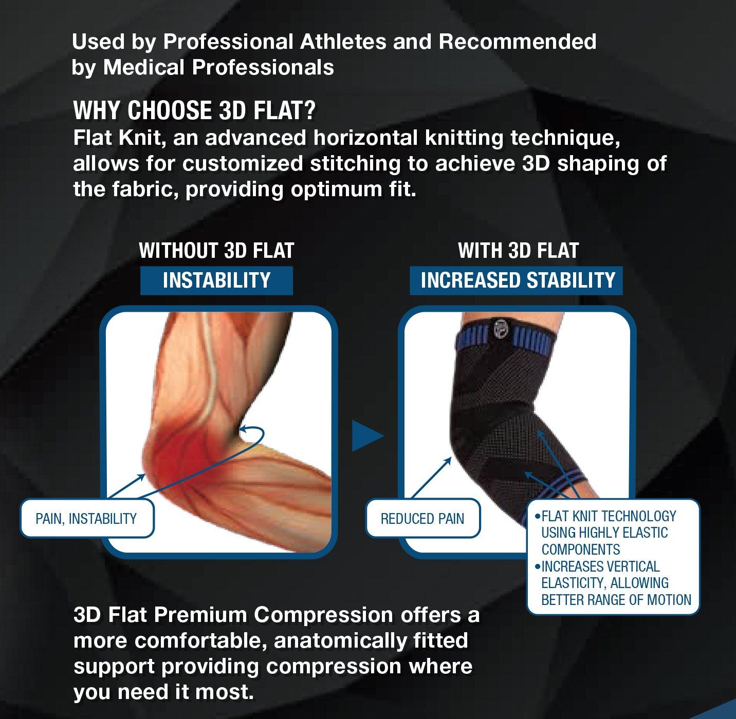 Pro-Tec Athletics Pro-Tec Athletics 3D Compression Elbow Sleeve, Small/Medium, Elbow Brace, Compression Sleeves, Pain Relief, Adjustable, Men & Women, Tennis Elbow Support, Easy to Use, Working Out, Size Small/Medium