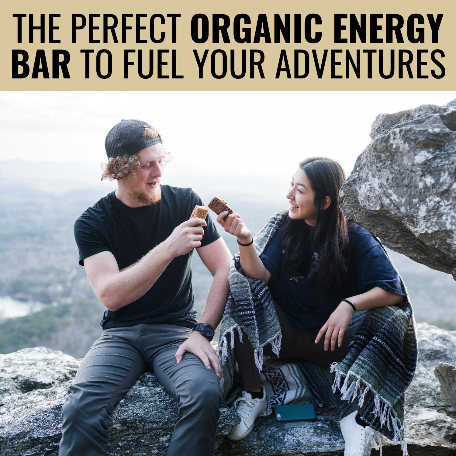 Kate's Kates Real Food Organic Granola Bars - Peanut Butter Milk Chocolate (2.2 oz, Pack of 12) - Organic Energy Bars Made with Gluten Free Oats - Non GMO, Soy Free, Whole Grains, and All Natural - Healthy Snacks