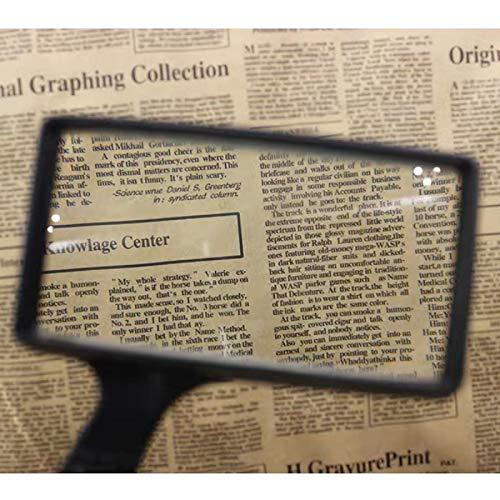 Owlike Owlike 5X Rectangular Magnifier Magnifying Glass Loupe for Reading Repairing Lens