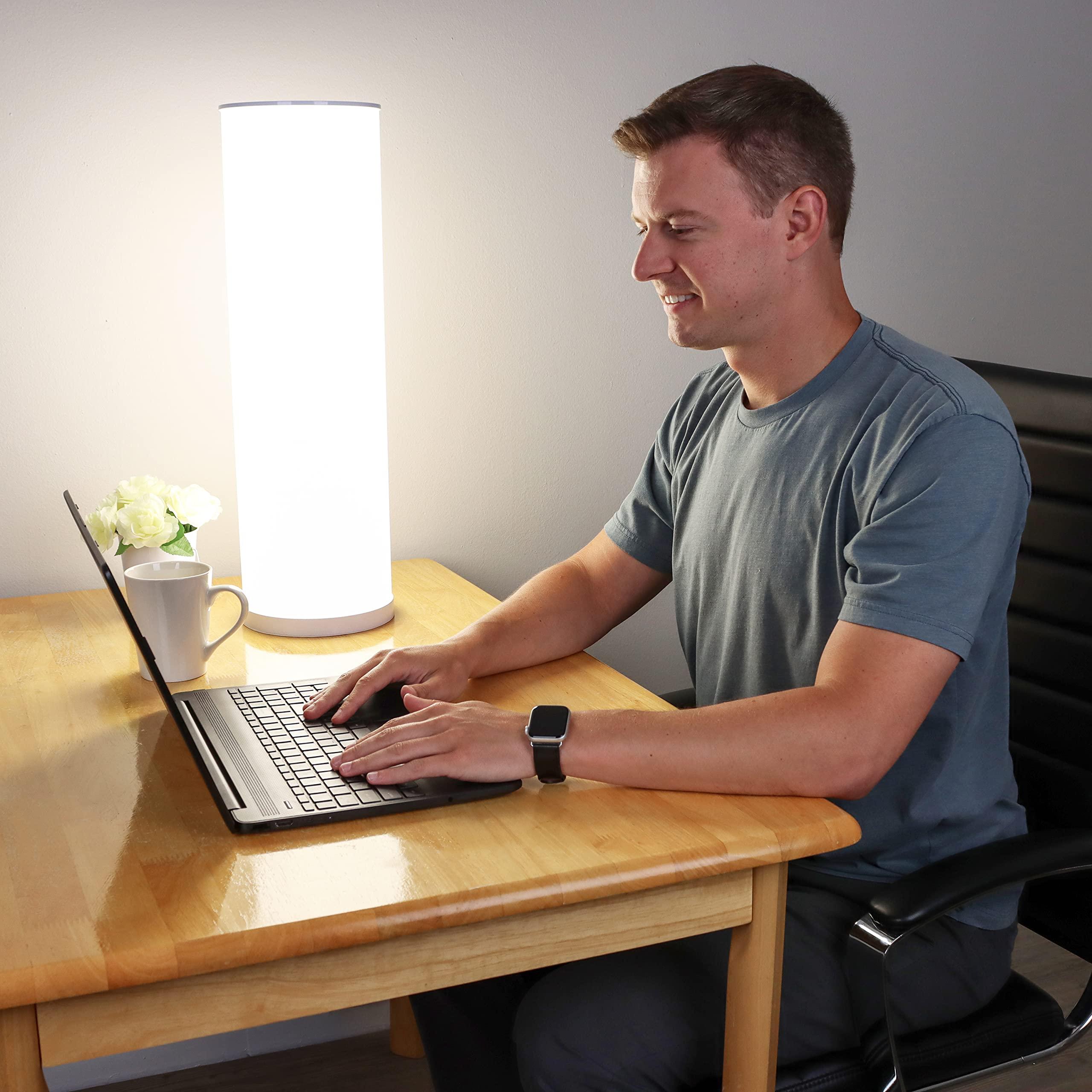 Bright Health Bright Health Light Therapy Lamps, Bundle - 10,000 LUX at 12 Inches - LED Sun Lamp Mood Light and Sunlight Lamp with 360 Degree Light Therapy to Fight Low Energy and Sunlight Deprivation, White