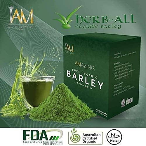 IAM WORLDWIDE Pure Barley Powdered Drink Mix Organic Barley Green Natural Blend
