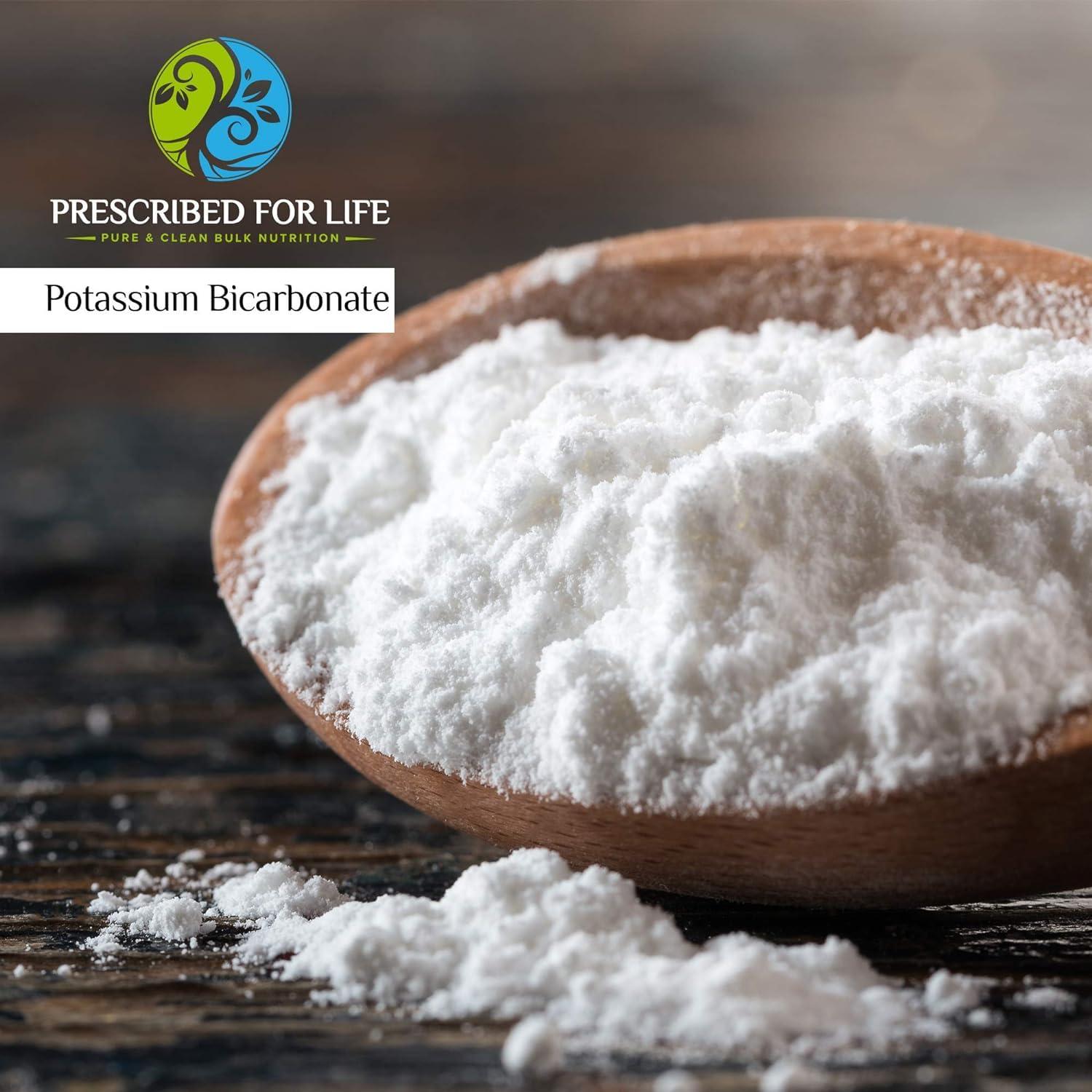 Prescribed For Life Prescribed for Life Potassium Bicarbonate Powder | Pure USP & Food Grade Potassium Bicarbonate for Plants, Winemaking, & Baking | Crystalline Powder | 39% K (5kg / 11lb)
