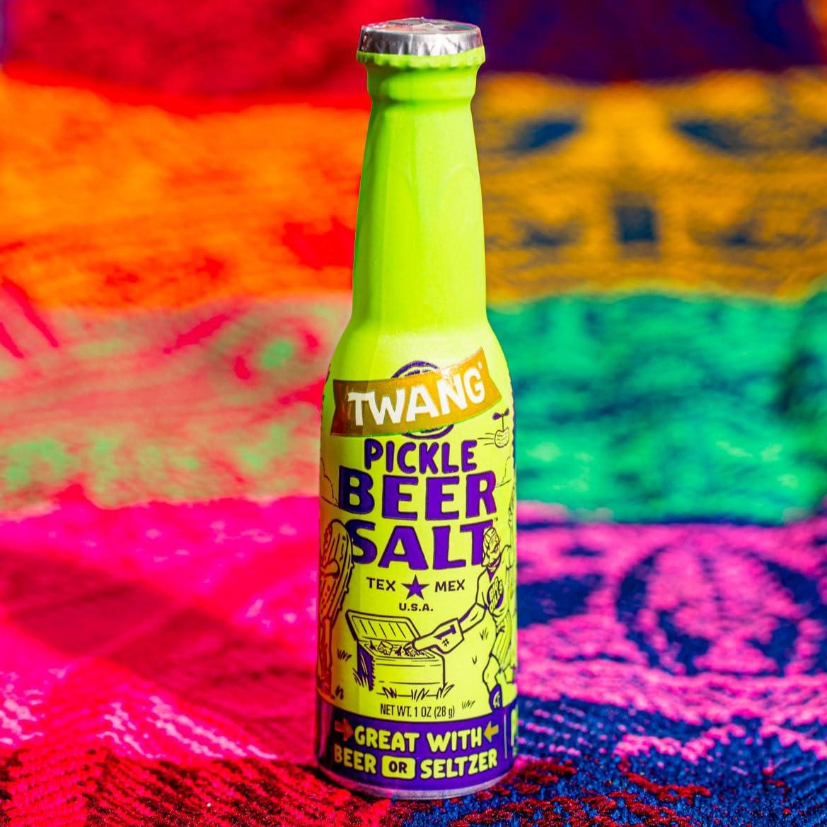 Twang Twang Flavored Beer Salt, Pickle, 1 Ounce Bottles (3-pack)