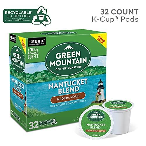 Green Mountain Coffee Roasters Green Mountain Coffee Roasters Nantucket Blend, Single-Serve Coffee K-Cup Pods, Medium Roast, 32 Count