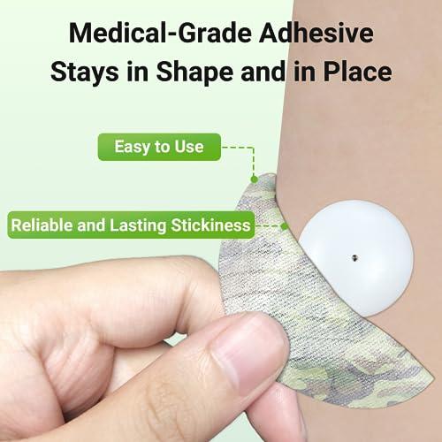 KOVOQ Kovoq Freestyle Libre 3 Sensor Adhesive Patches,Patterned Sensor Tape Protector,CGM Tape,16 pcs Colorful,Waterproof & Sweatproof,Sensor Covers for Kids Women Men,Sensor Tape,Camouflage