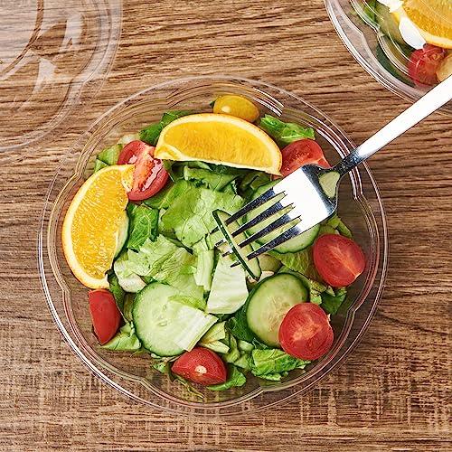 CIAO! CIAO! 18 oz Clear PET Fruit and Salad Bowl with Rose Dome Lid (150/case)