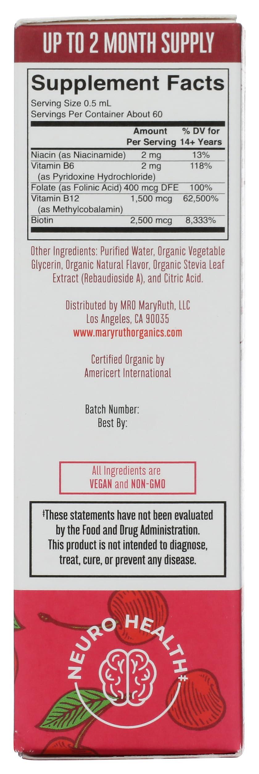 MaryRuth Organics Mary Ruth\'s Organic Vitamin B Complex Drops, 1 FZ