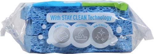 Scotch-Brite Scotch-Brite Scrub Dots Non-Scratch Scrub Sponge, Rinses Clean, for Washing Dishes and Cleaning Kitchen, 3 Scrub Sponges (Pack of 2)
