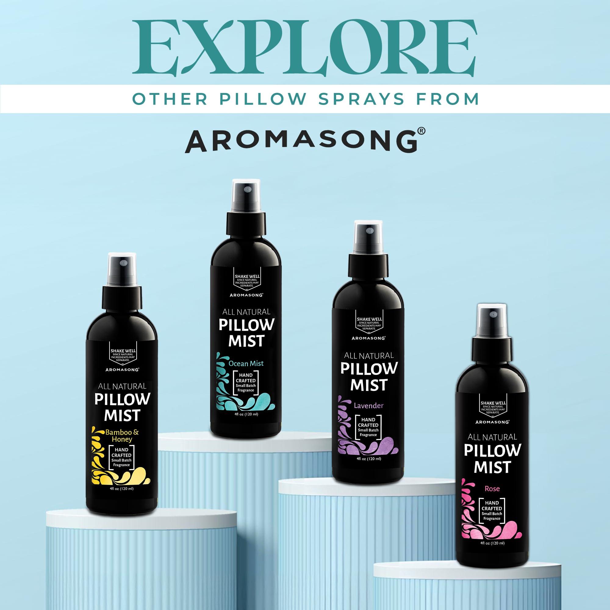 Aromasong Aromasong Ocean Mist Pillow Spray for Sleeping -All Natural Calming Linen & Bedtime Sleep Mist for Deep Sleep - Pillow Spray Aromatherapy with Botanical Essential Oils for Relaxing Stress