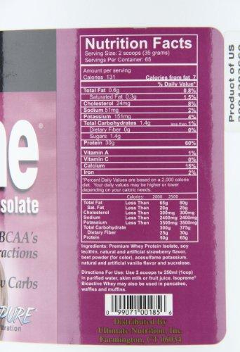Ultimate Nutrition Ultimate Nutrition Isopreme Pure Bioactive Whey Isolate, Strawberry Burst, 80 Ounces