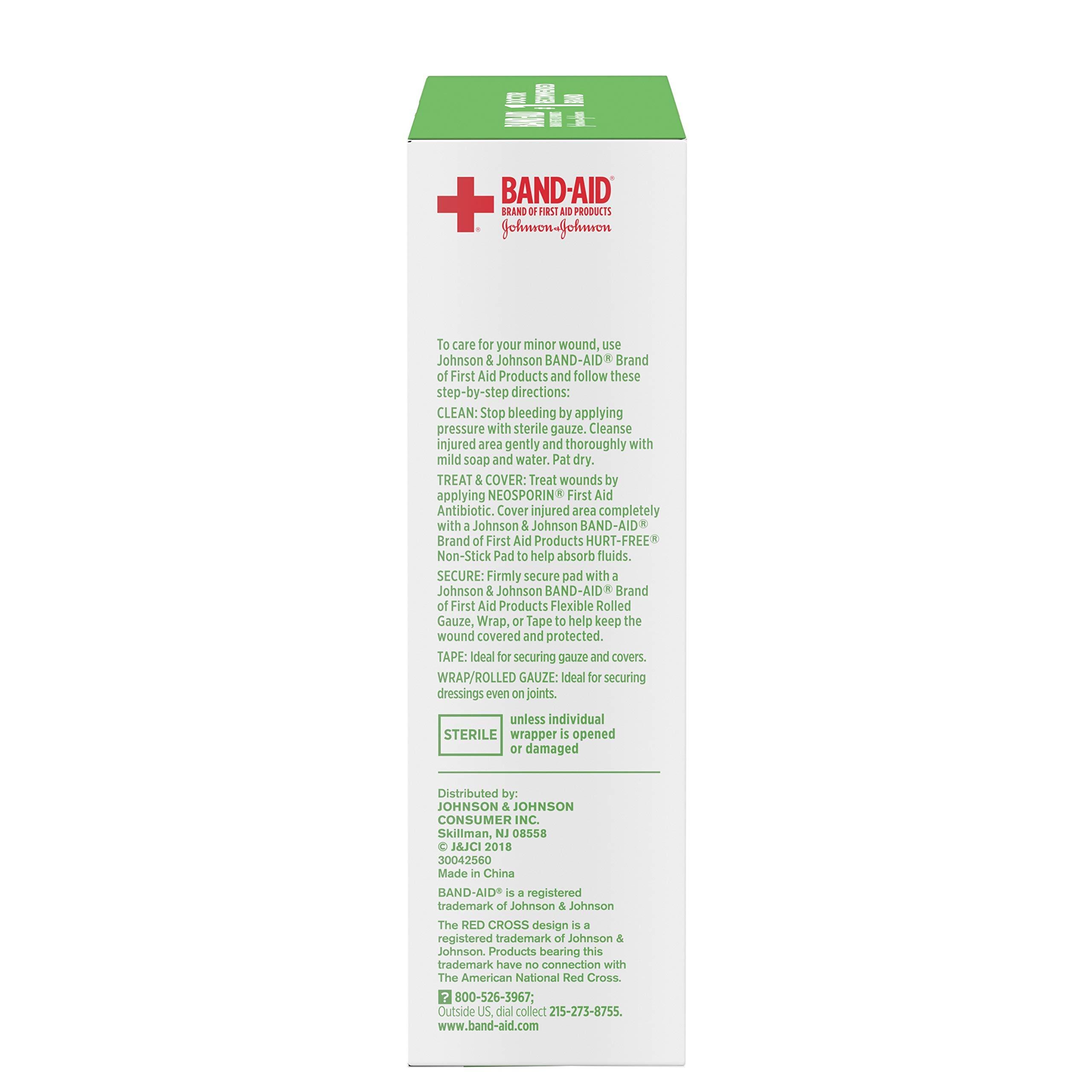 Band-Aid Band-Aid Brand Adhesive Bandages, Large Hurt-Free Non-Stick Pads, 3-Inch x 4-Inch Pads, 10 Count, 3 Pack