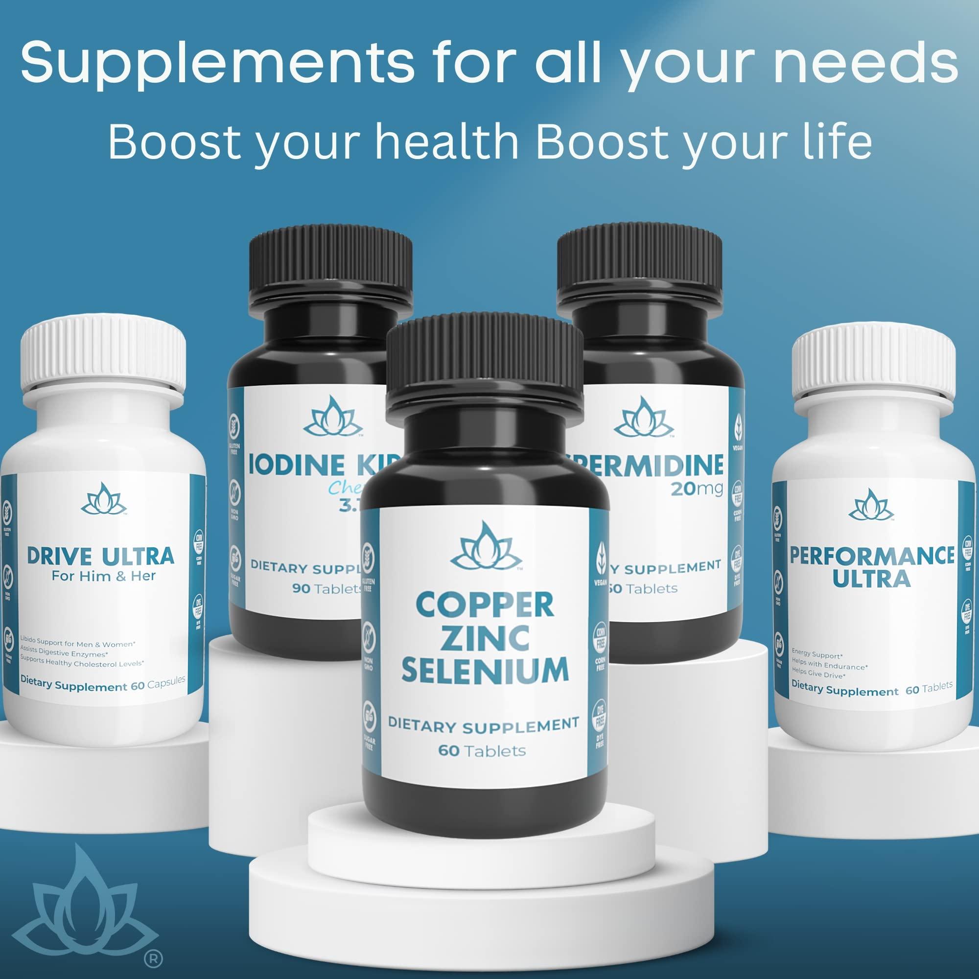 New World Health Brands New World Health Brands Copper Zinc Selenium (5mg, 40mg, 200mcg) 3 in 1 Blend | 60 Tablets | Antioxidant Protection, Immune Support, Easy to Swallow