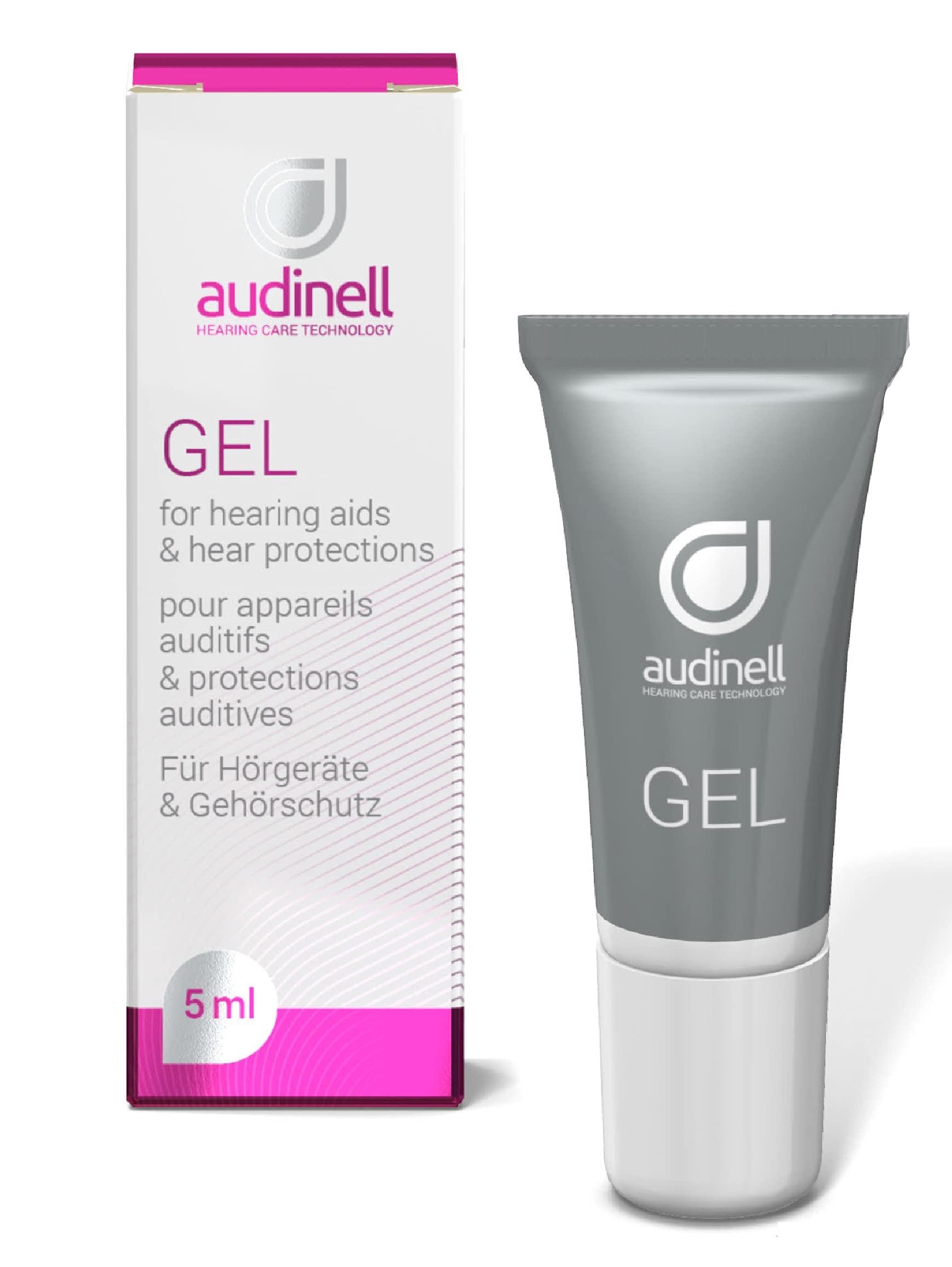 Audinell Audinell Ear Gel (5ml) | For Itchy Ears, Dry Skin, Rash, Eczema, Dermatitis | Naturally Hydrates, Moisturizes, Lubricates Ear Canal | Aids Insertion of Hearing Devices, Earbuds, Earplugs, Earmold