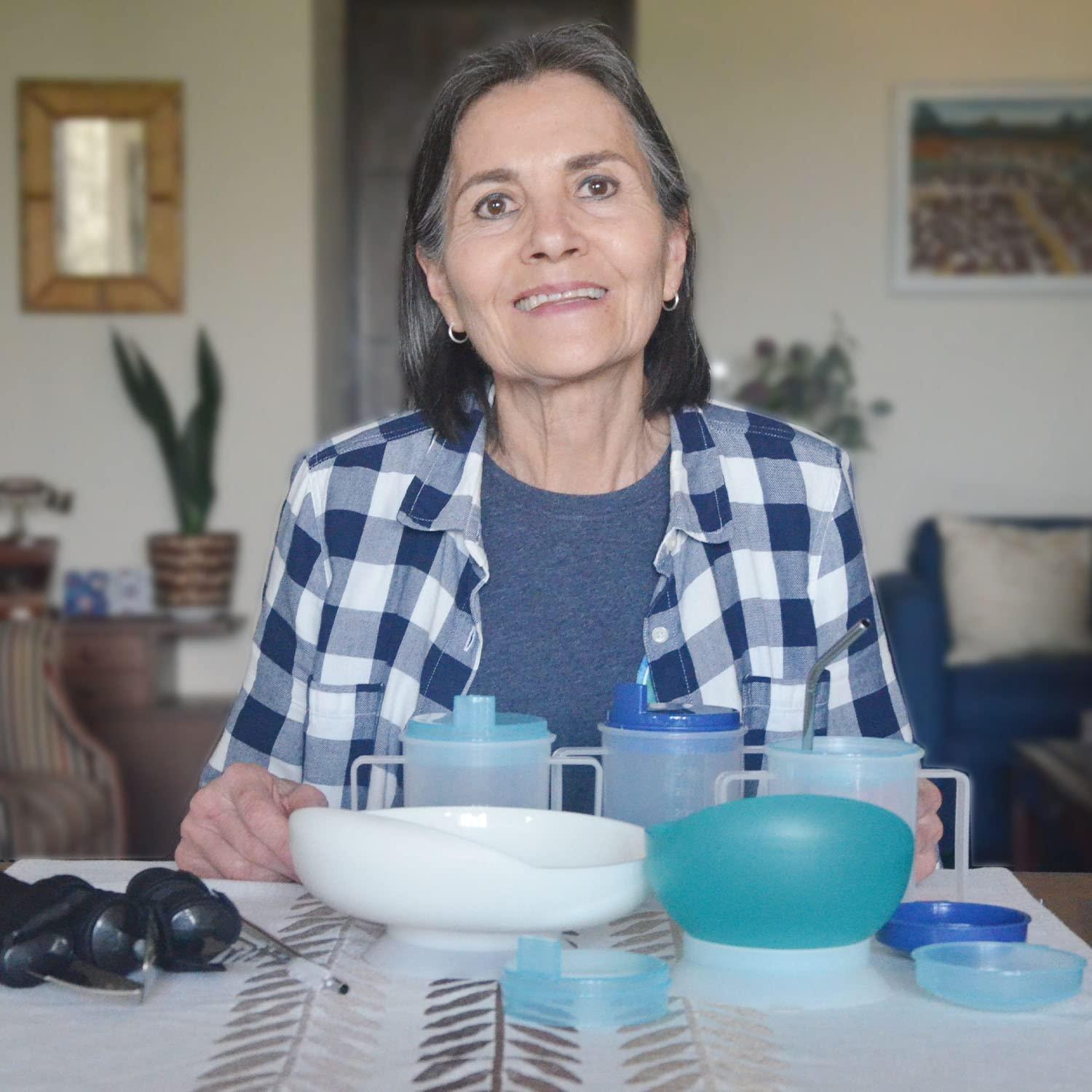 ADAPTIVE UTENSILS ADAPTIVE UTENSILS Set Integral, Cup for elderly, Plate special needs and Cutlery for Parkinsons.