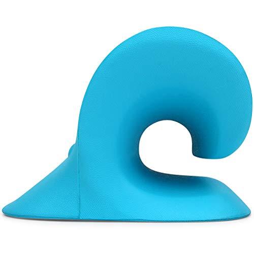RESTCLOUD RESTCLOUD Neck and Shoulder Relaxer, Cervical Traction Device for TMJ Pain Relief and Cervical Spine Alignment, Chiropractic Pillow Neck Stretcher (Blue)