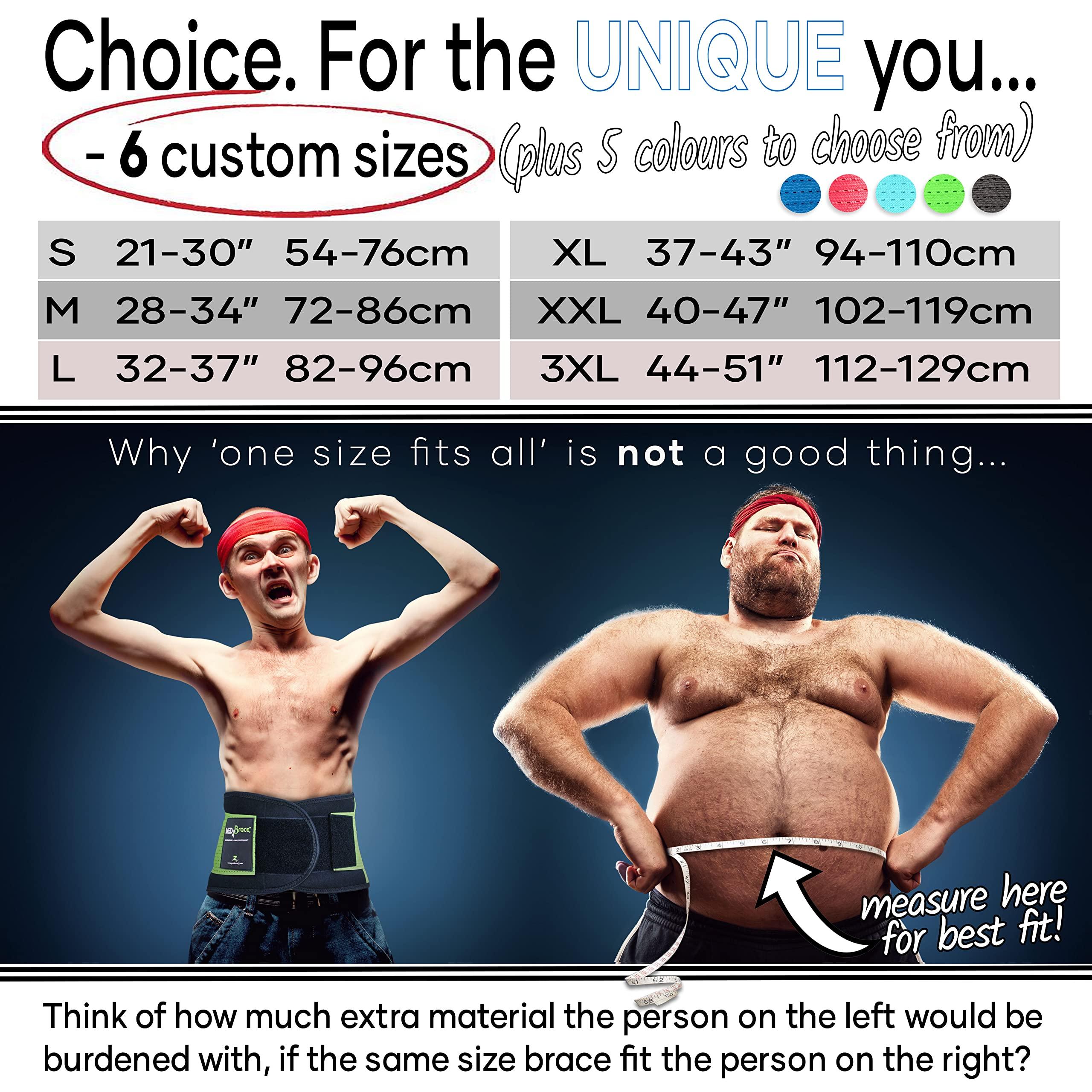 MEDiBrace MEDiBrace Back Brace Support Belt for Lower Lumbar Pain Relief for Men and Women - Medical Grade Orthopedic Waist Compression for Sciatica Nerve, Scoliosis, Disc or Lifting at Work