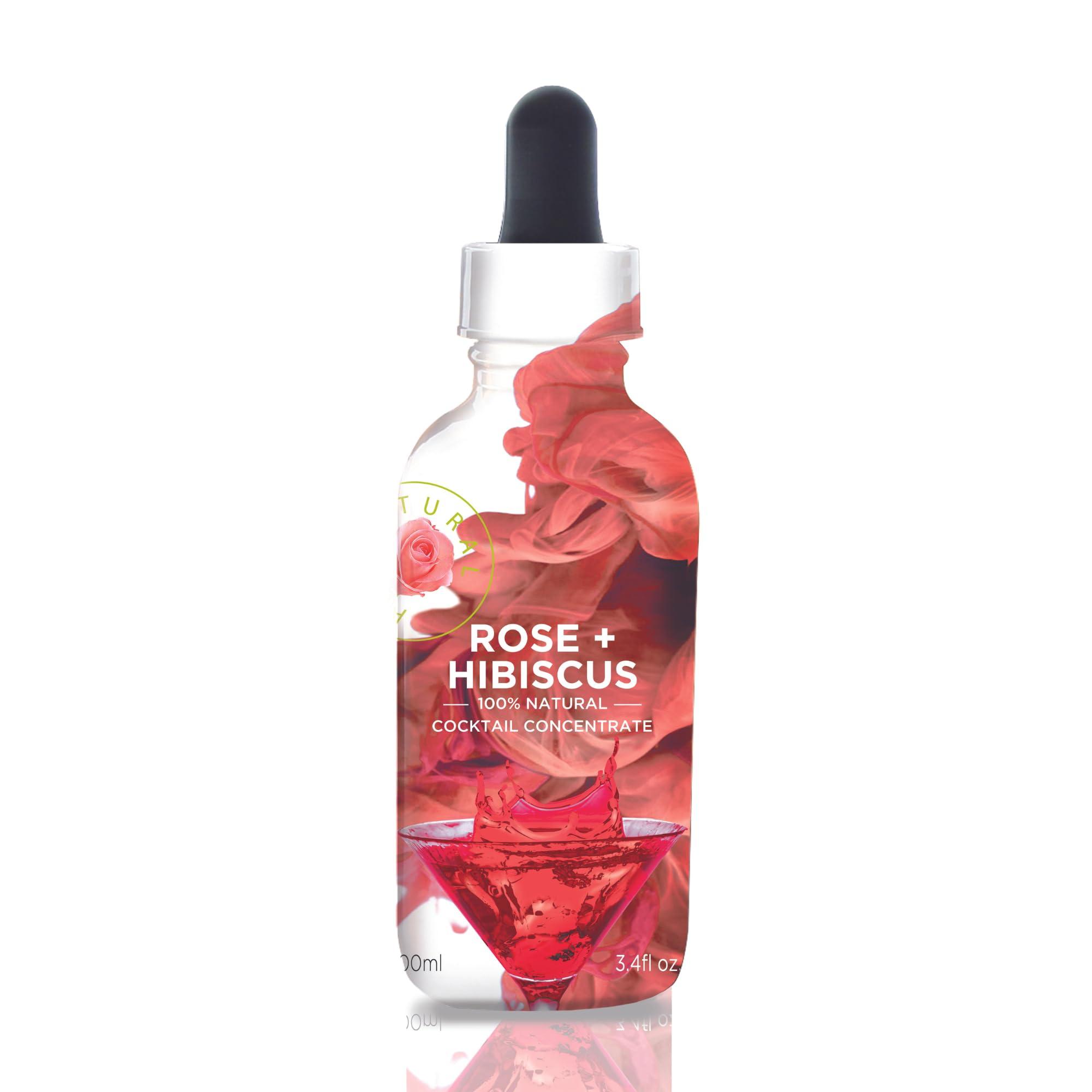 The Wild Hibiscus Flower Company Wild Hibiscus All Natural Hibiscus Cocktail Concentrate (Rose and Hibiscus)