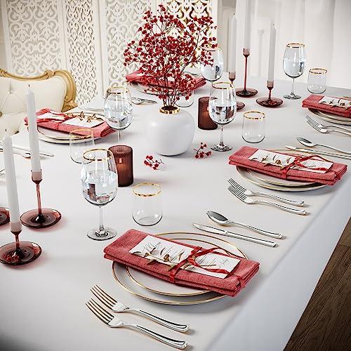 Exquisite 120 Pack Silver Plastic Forks Heavy Duty - Silver Disposable Silverware - Silver Plastic Silverware - Silver Forks Disposable Plastic Cutlery - For Catering, Parties, Weddings Exquisite.