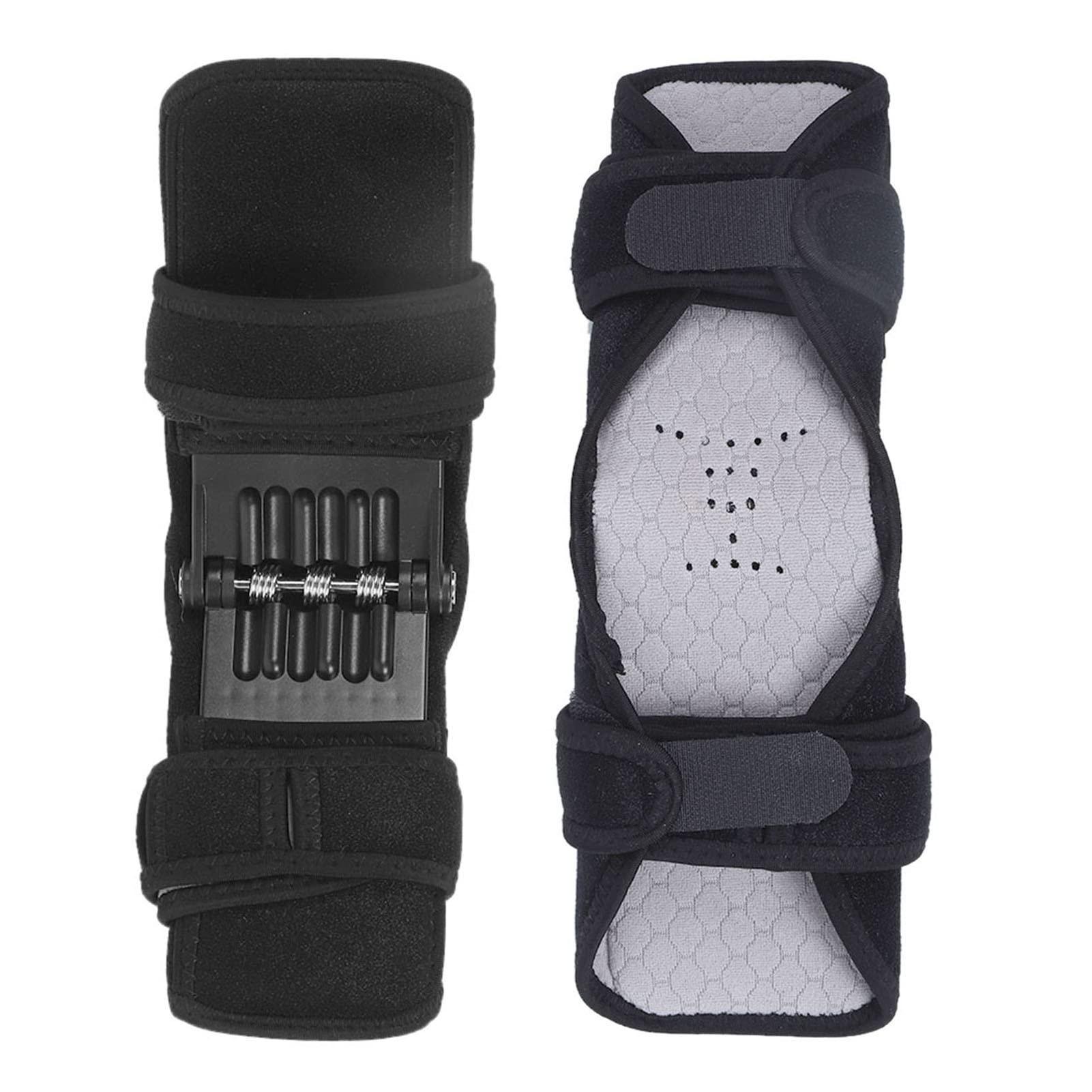 Brrnoo Brrnoo Knee Booster, Knee Brace Joint Support Spring Knee Stabilizer Pad, Power Knee Brace for weak Legs Old Cold Leg Sports Training Squat, Knee Climbing And Climbing Stairs