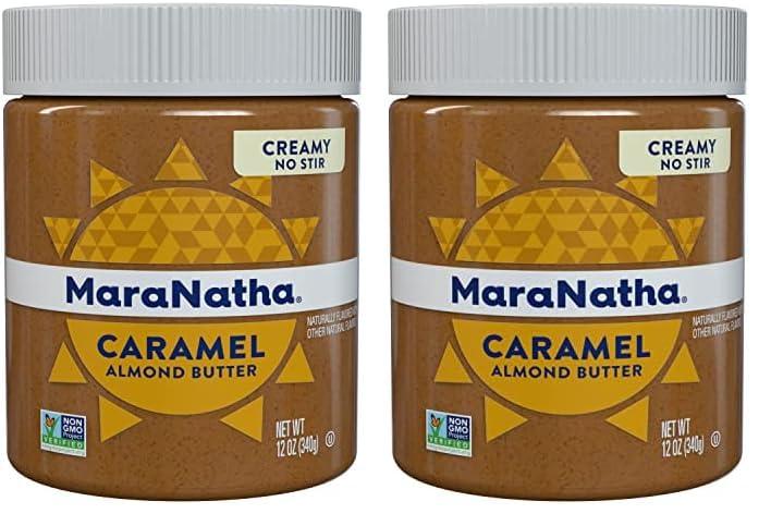 MARANATHA MaraNatha No Stir Creamy Roasted Caramel Almond Butter, 12oz (Pack of 2)
