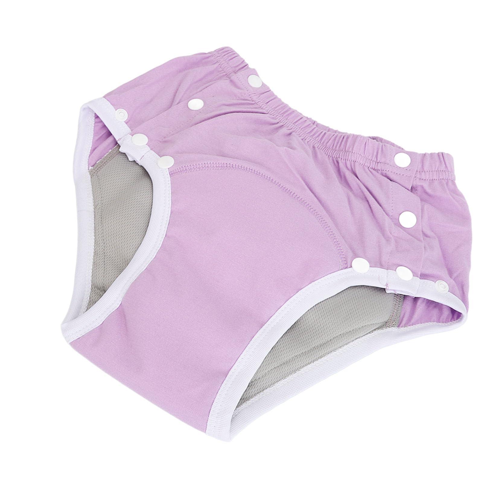 PenRux Adult Cloth Diapers Washable Incontinence Briefs Highly Absorbent Leak Proof Soft for Seniors (M)