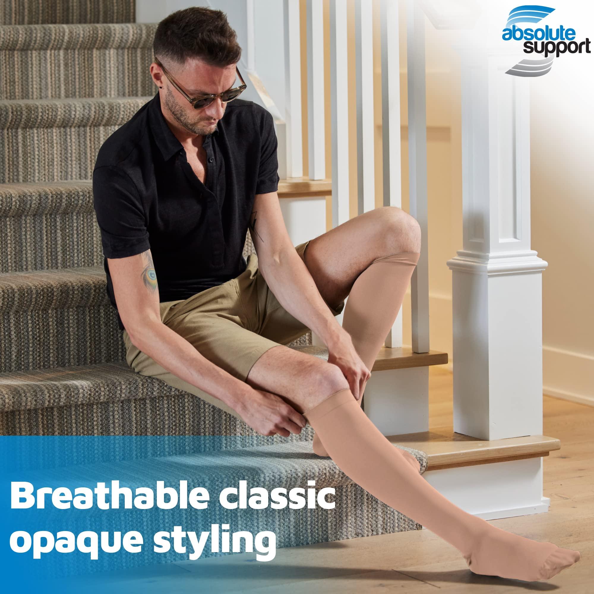 ABSOLUTE SUPPORT ABSOLUTE SUPPORT Durable Medical Compression Socks for All-Day Wear: Better Blood Flow, Varicose Veins Support