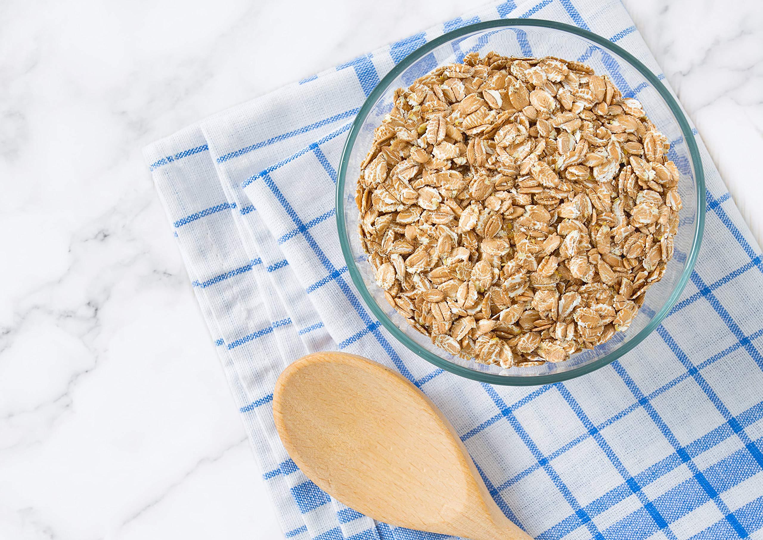 Food to Live Food to Live Organic Spelt Flakes, 14 Pounds - Rolled Spelt Made from Whole Grain Non-GMO Berries, Uncooked, Raw Whole Foods, Vegan, Kosher, Bulk, Great for Breakfast Cereal and Granola.