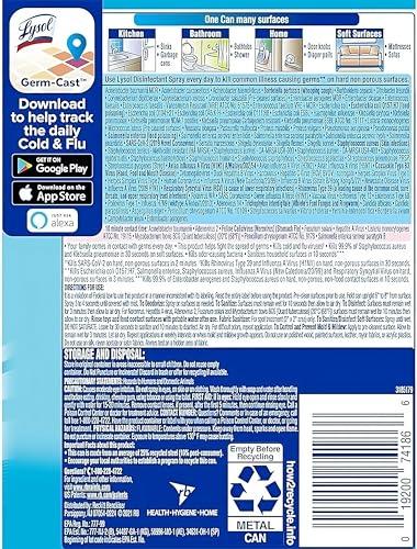 Lysol Lysol Disinfectant Spray Multi Scent Bundle - Mango & Hibiscus, Coconut & Sea Minerals Scents, 19 Ounces (Pack of 2)