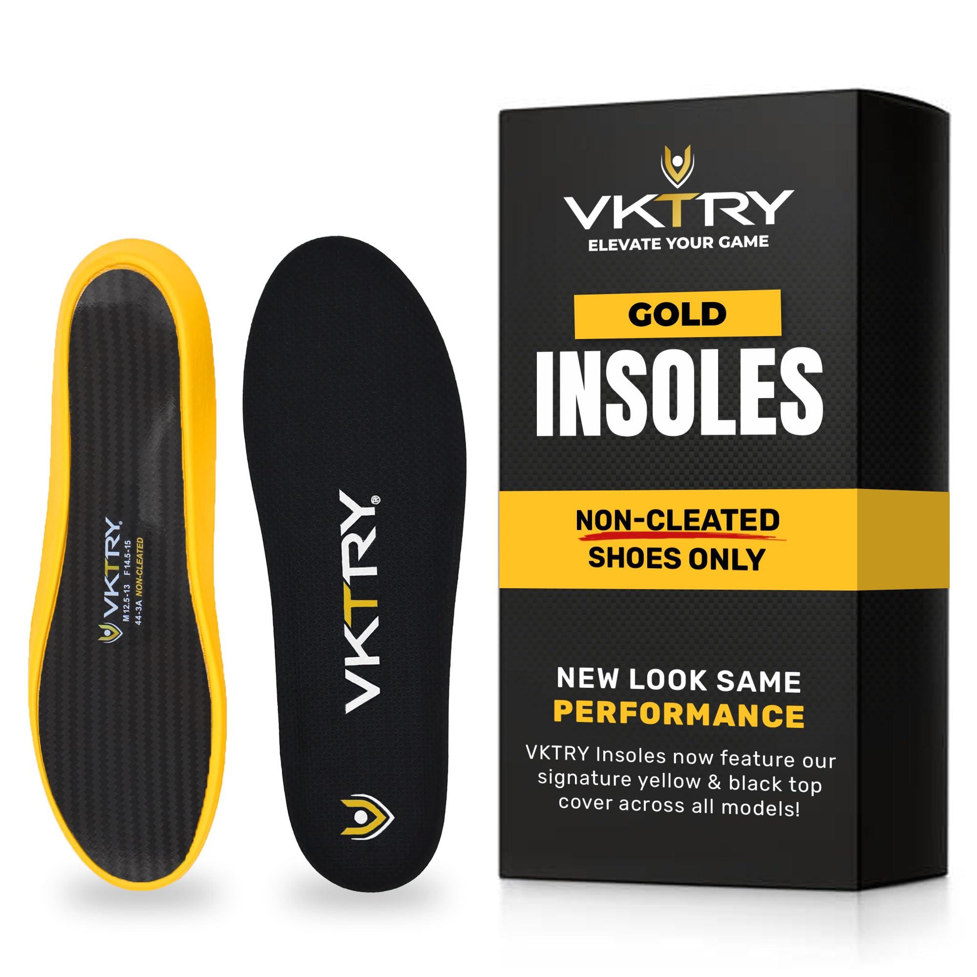 VKTRY VKTRY Gold Performance InsolesCustomized Carbon Fiber Inserts, Non-Cleated ShoesBasketball, Volleyball, Racquet Sports, Running & MoreRun Faster, Jump Higher, Recover Quicker, Protect from Injury
