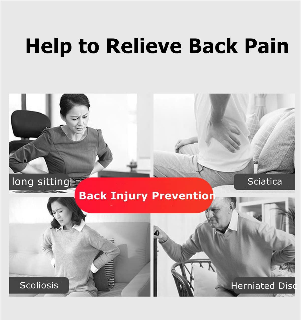 HKSICHENGKEJI Heating Lower Back Brace Cordless Back Support Belt for Pain Relief Heated Waist Belt Wrap with Heating Pad Adjustable Lumbar Support for Men Women Waist Protection Herniated Disc Scoliosis Sciatica