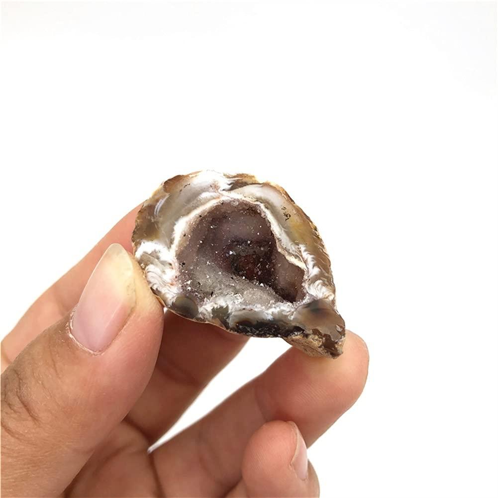 WGPHD WGPHD Health & Household Natural Agate Geode Crystal Hole Mineral Specimen Contains Clean Crystal Clusters Beautiful Stones and Crystals Agate Slice