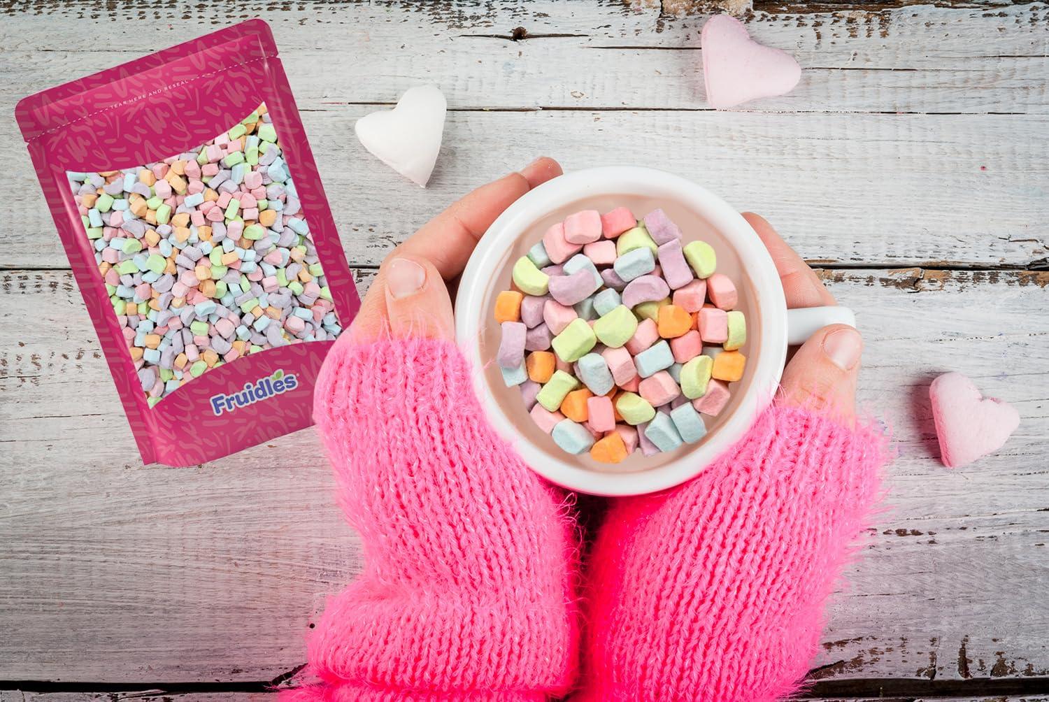 Fruidles Fruidles Multicolor Mini Dehydrated Marshmallows in Resealable Bag - Mini Marshmallow Bits for Great Toppings (1 Pound)