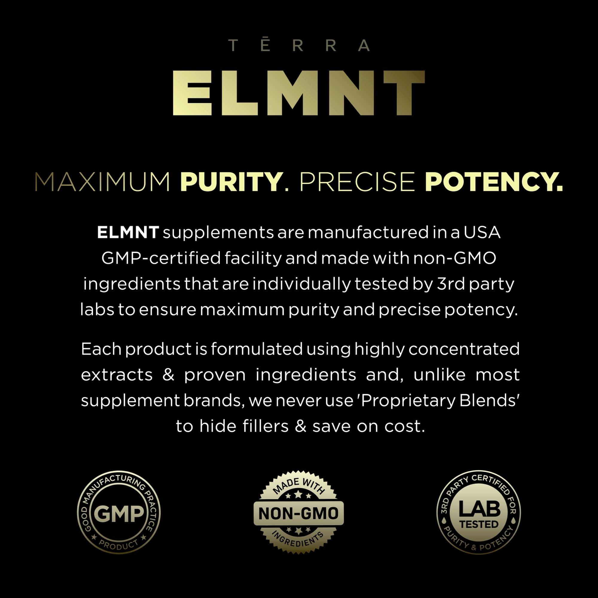 TERRA ELMNT AMPM Nootropic Total Focus + Calm 9X Strength w. Caffeine, L-Theanine, Alpha GPC, L-Tyrosine, Ashwagandha - X-Release Energy Pills Nootropics Brain Support Supplements for Memory and Focus Supplement