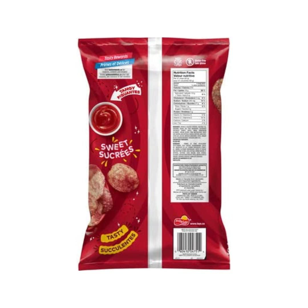 TRENDNSAVE Lay\'s Ketchup Potato Chips Family Bag; Canadian Chips; For Sharing; 235g/8.28oz (Pack of 4) Shipped from Canada