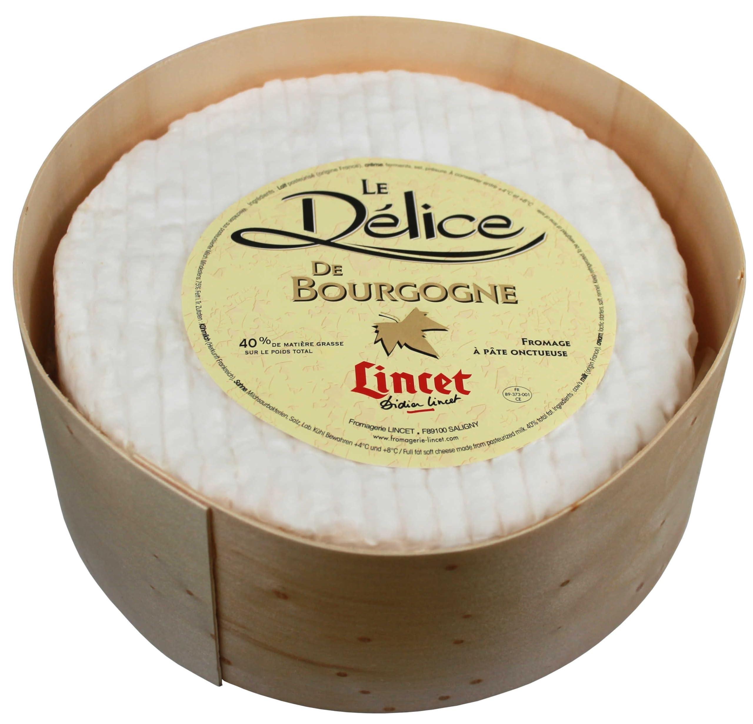 Generic Generic Lincet Delice de Bourgogne Triple Creme Cheese, 4LB, 1 Pack