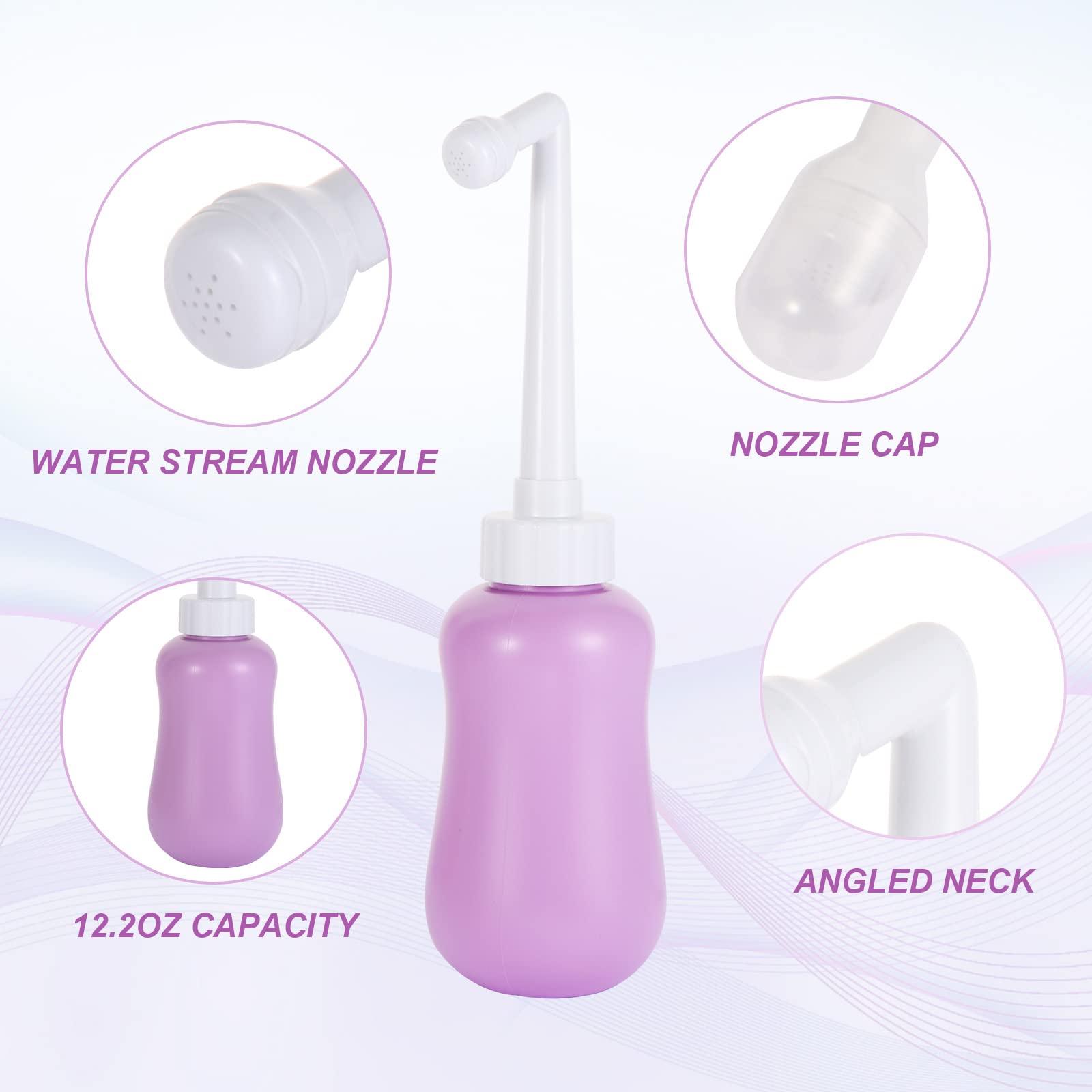 GOLDEN DEER Peri Bottle for Postpartum Care for Perineal Recovery and Cleansing After Birth 12.7 OZ Color: Purple