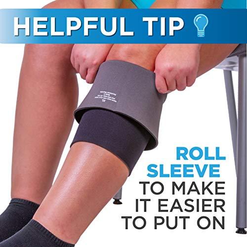 BraceAbility BraceAbility Plus Size Neoprene Knee Sleeve - 5X Bariatric Compression Support Brace for Women's or Men's Arthritis Joint Pain Relief and Treatment, Fitting Big Legs and Obese Thighs (5XL)