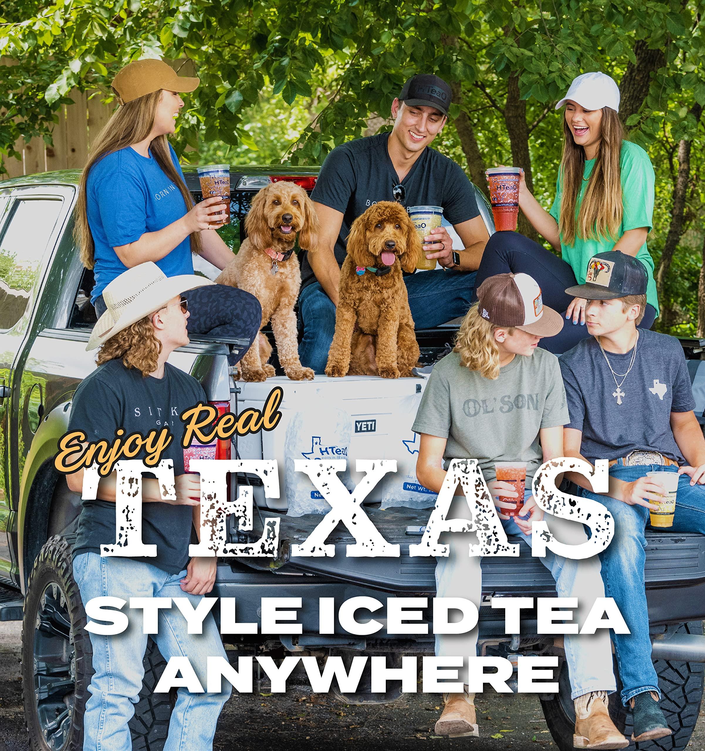 HTEAO HTeaO Mint Black Tea Mix and HTeaO Blueberry Green Tea Mix Bundle (8 Sachet Bags)