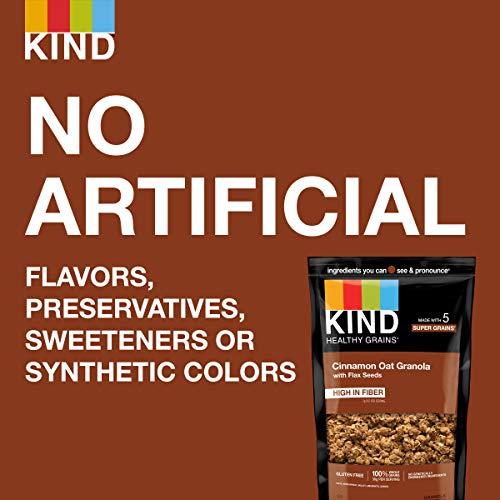 KIND KIND Healthy Grains Clusters, Cinnamon Oat Granola With Flax Seeds, Healthy Snacks, Gluten Free, 1 Count