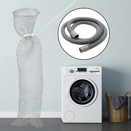 Buytta 48 PCS Lint Traps Washing Machine Lint Trap Stainless Steel lint Snare Traps Laundry Mesh Washer Hose Filter Washing Machine Lint Snare, Lint Traps Hose Screen Filter Catcher with 48 Nylon Cable Ties