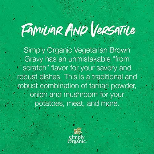 Simply Organic Simply Organic Vegetarian Brown Gravy Mix, Certified Organic, Vegetarian, Gluten-Free | 1 oz