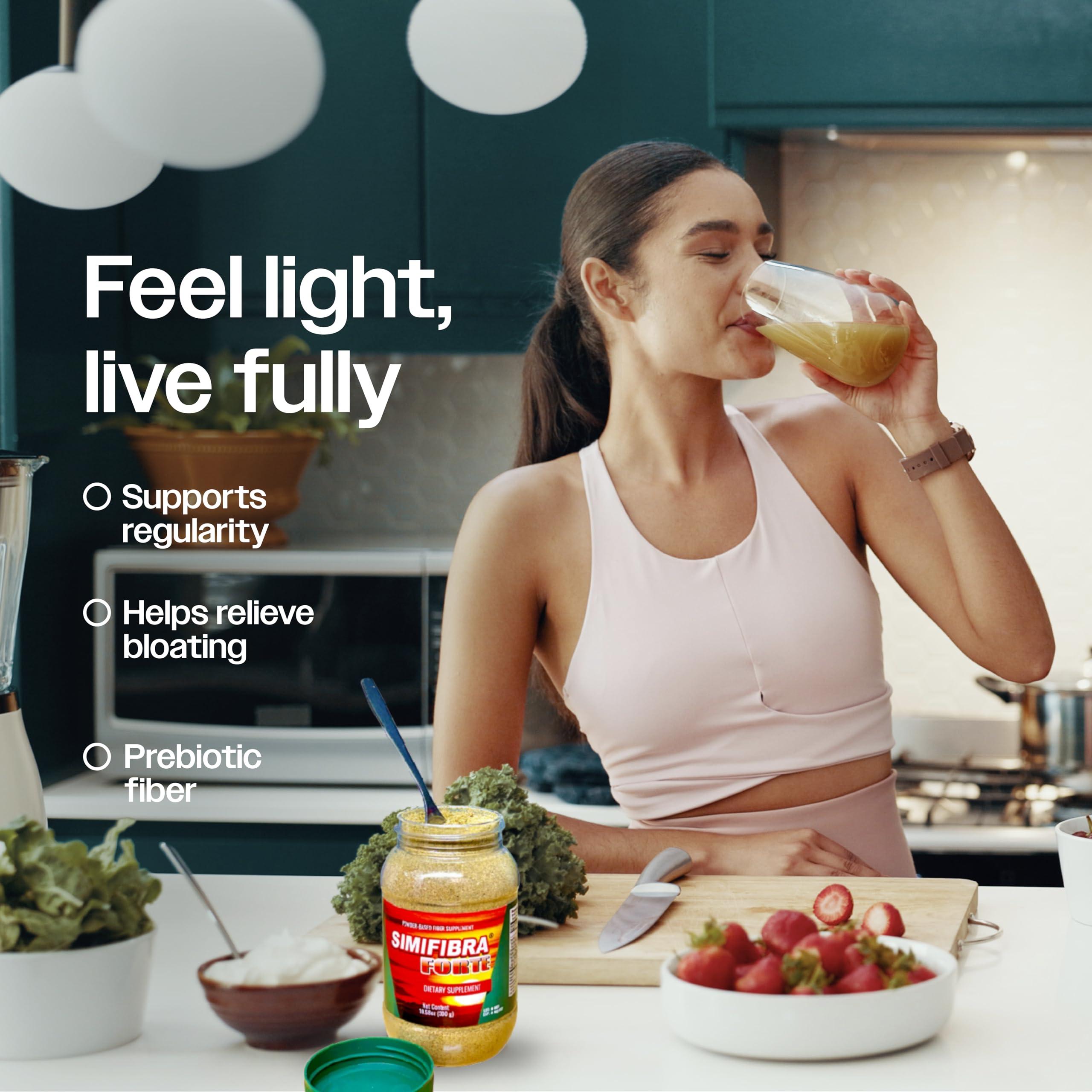 SIMIFIBRA FORTE SIMIFIBRA FORTE-(10.58 oz Suplemento Alimenticio- Polvo para preparar bebida con fibra