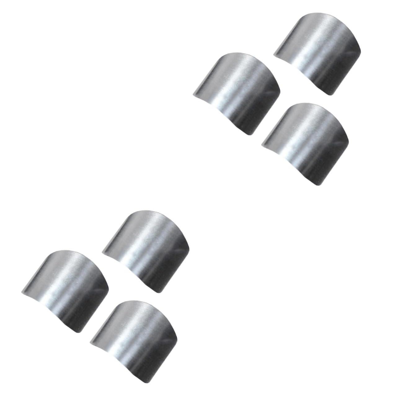 Healvian Healvian 6 Pcs Home Kitchen Tool Hand Protector for Knife Fingerling Trap Nail Protection Gel Hand Support Tape Finger Care Protector Household Tools Fingertip Protectors Thumb Ring Silver