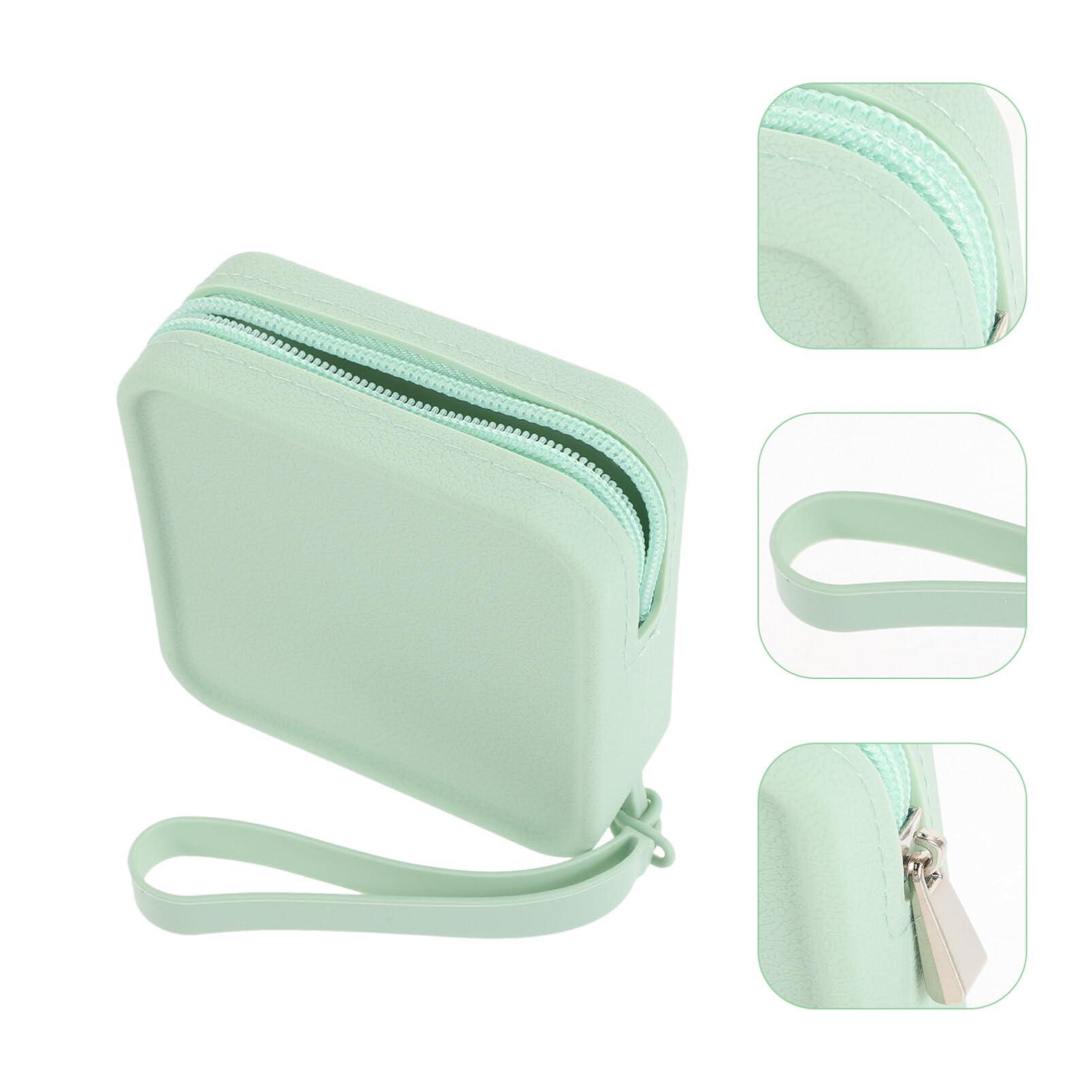 SOLUSTRE SOLUSTRE Sanitary Pad Bag Feminine Bag Sanitary Bags Tampon Holder for Purse Tampon Pouch Feminine Bag Tampon Bag for Purse Small Period Bag Travel Container Ocean